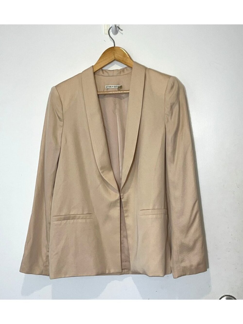 Alice + Olivia Womens Camel Blazer Size M